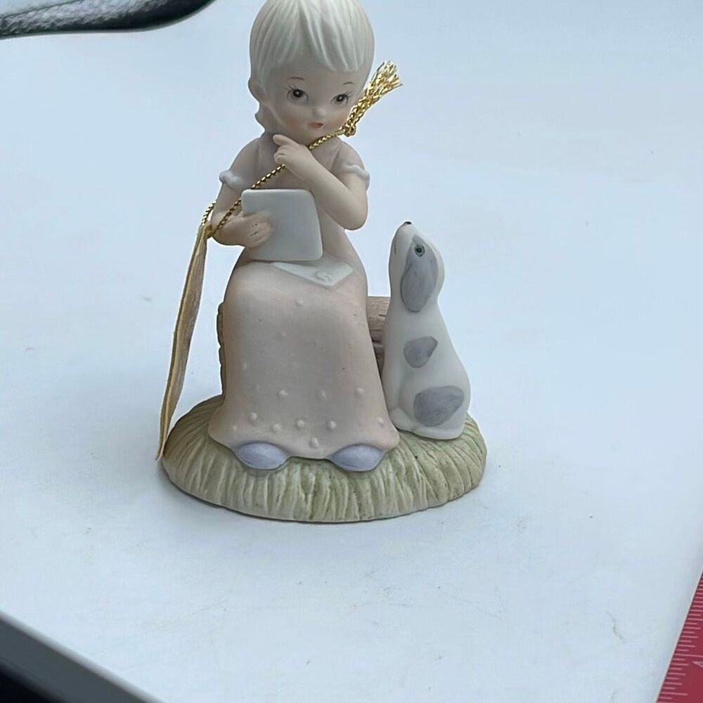 Vintage Lefton “ the Christopher collection “ “ To you with Love” figurine.